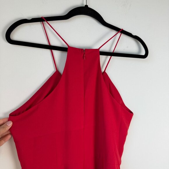 Anthropologie Jumpsuit Red NWT Hutch Flare Front-Slit Size 6 - Picture 5 of 12